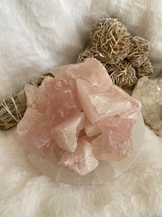 RAW ROSE QUARTZ