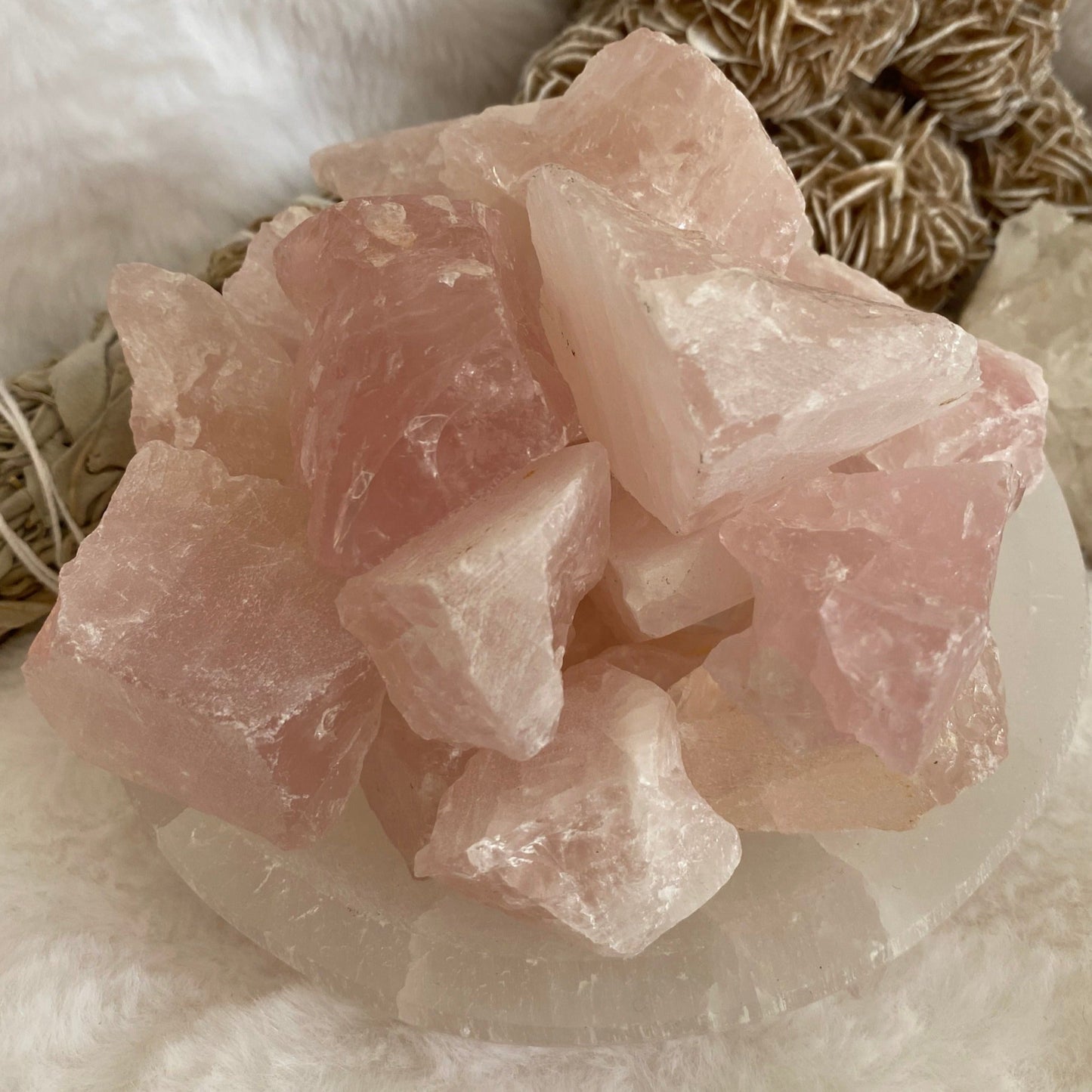 RAW ROSE QUARTZ