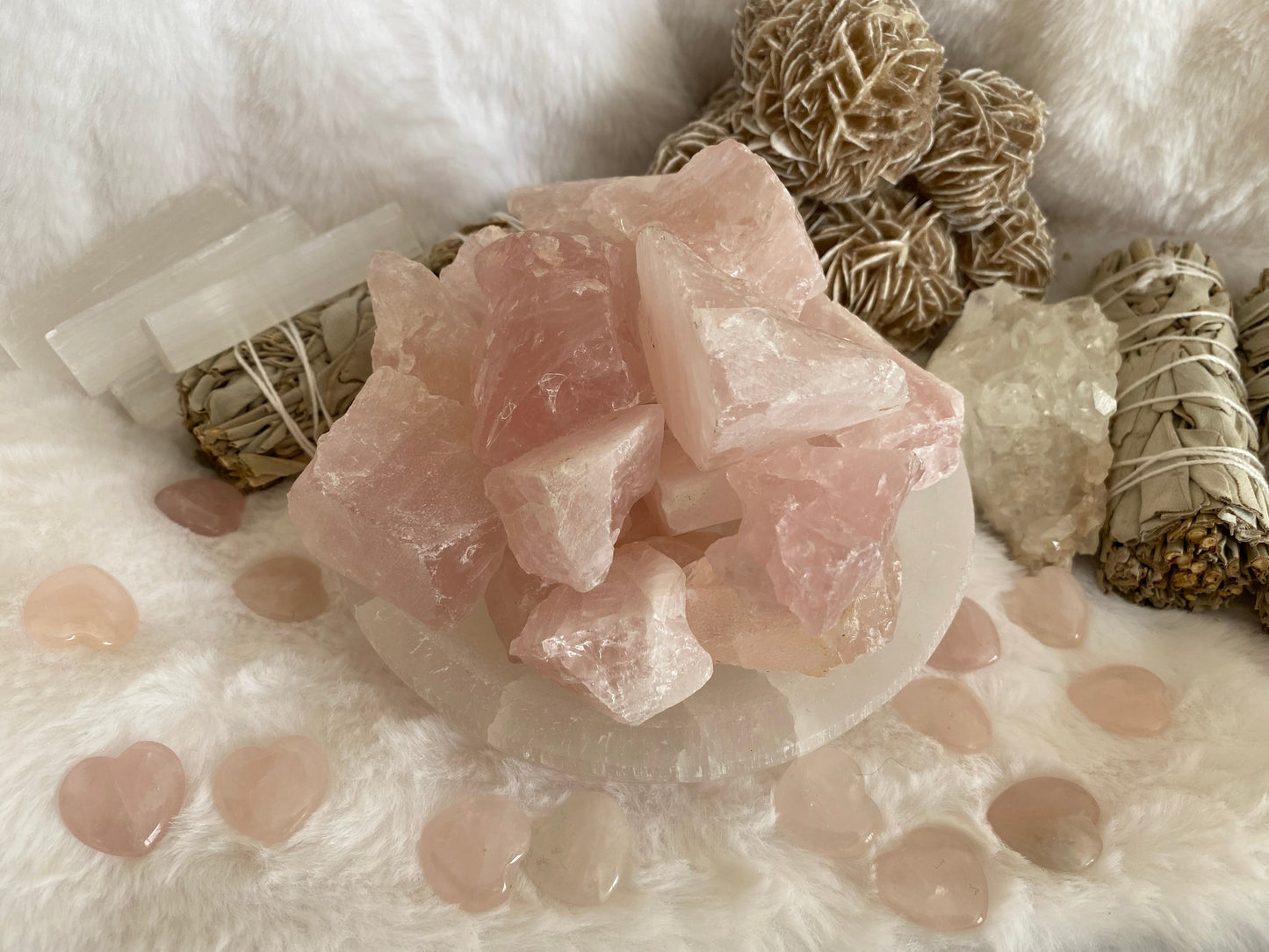 RAW ROSE QUARTZ