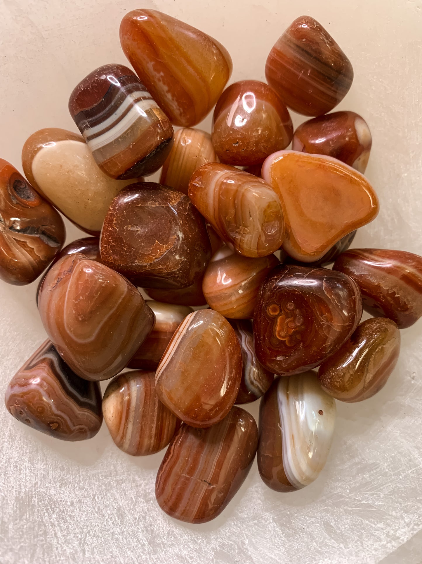 CARNELIAN TUMBLED STONE