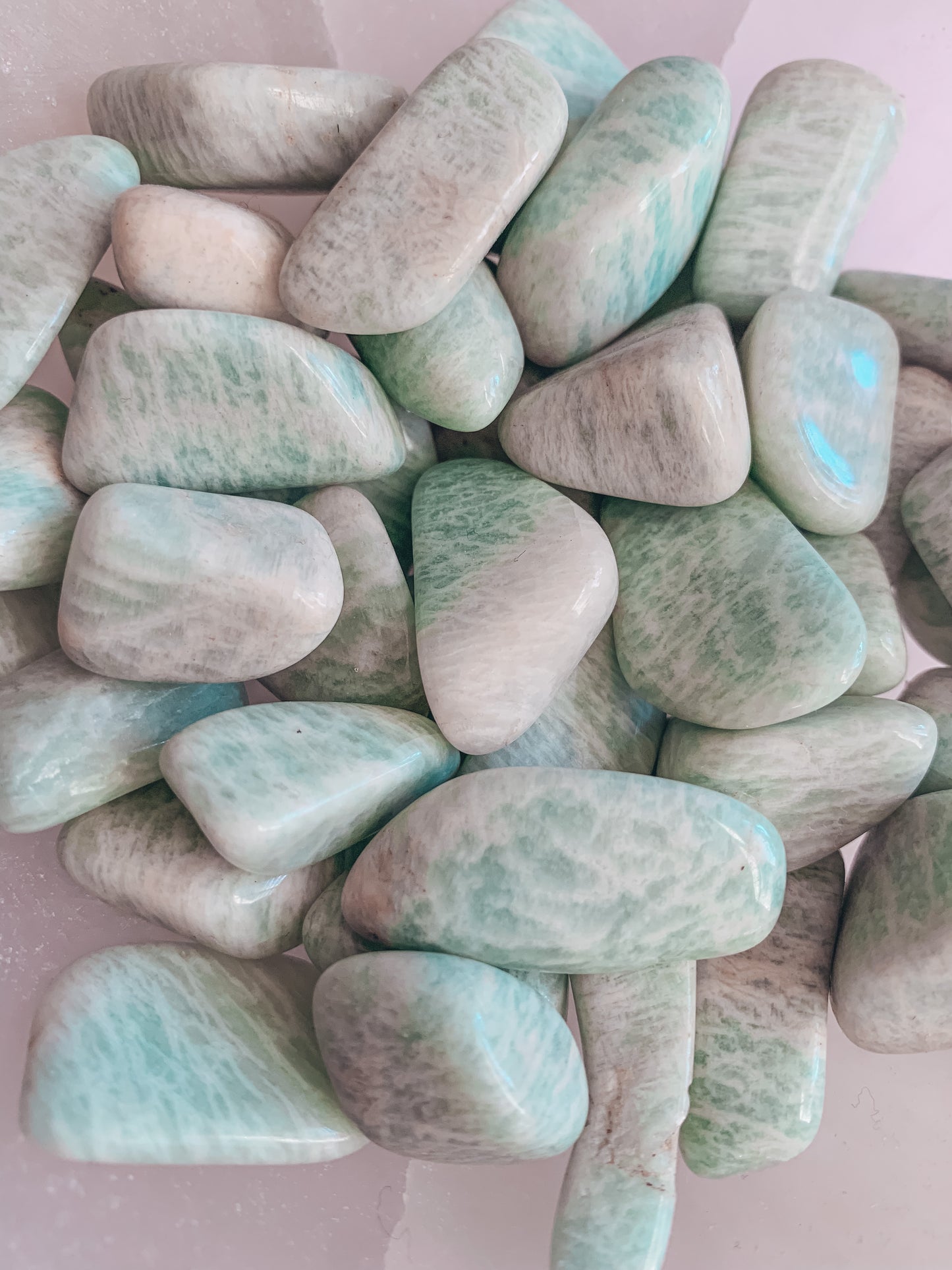 AMAZONITE TUMBLED STONE