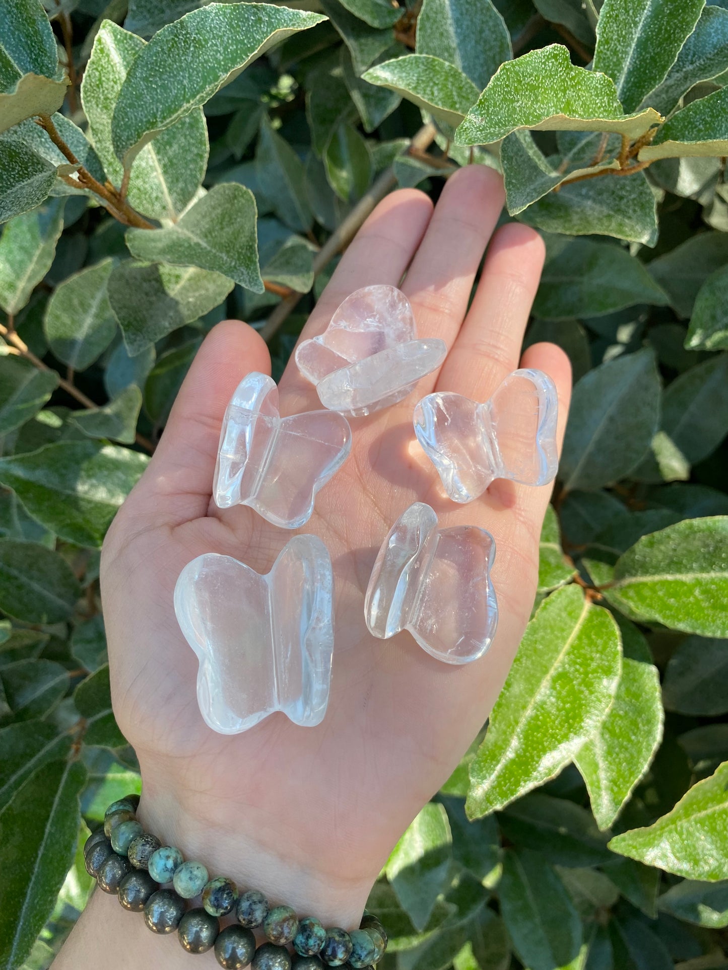 CLEAR QUARTZ BUTTERFLY