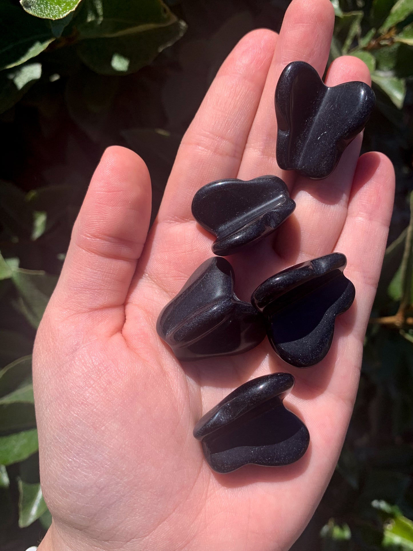 BLACK OBSIDIAN BUTTERFLY