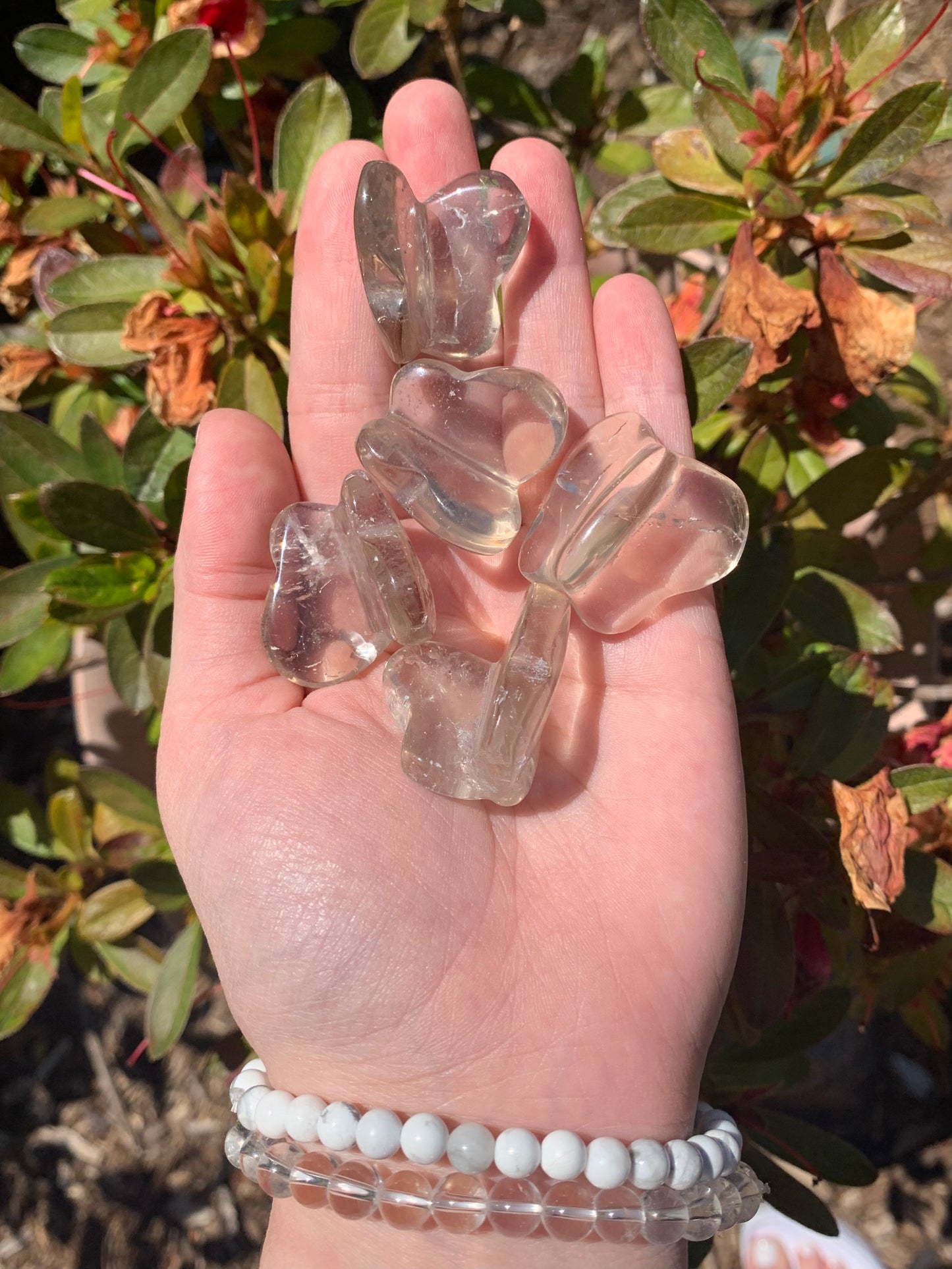 SMOKY QUARTZ BUTTERLFY