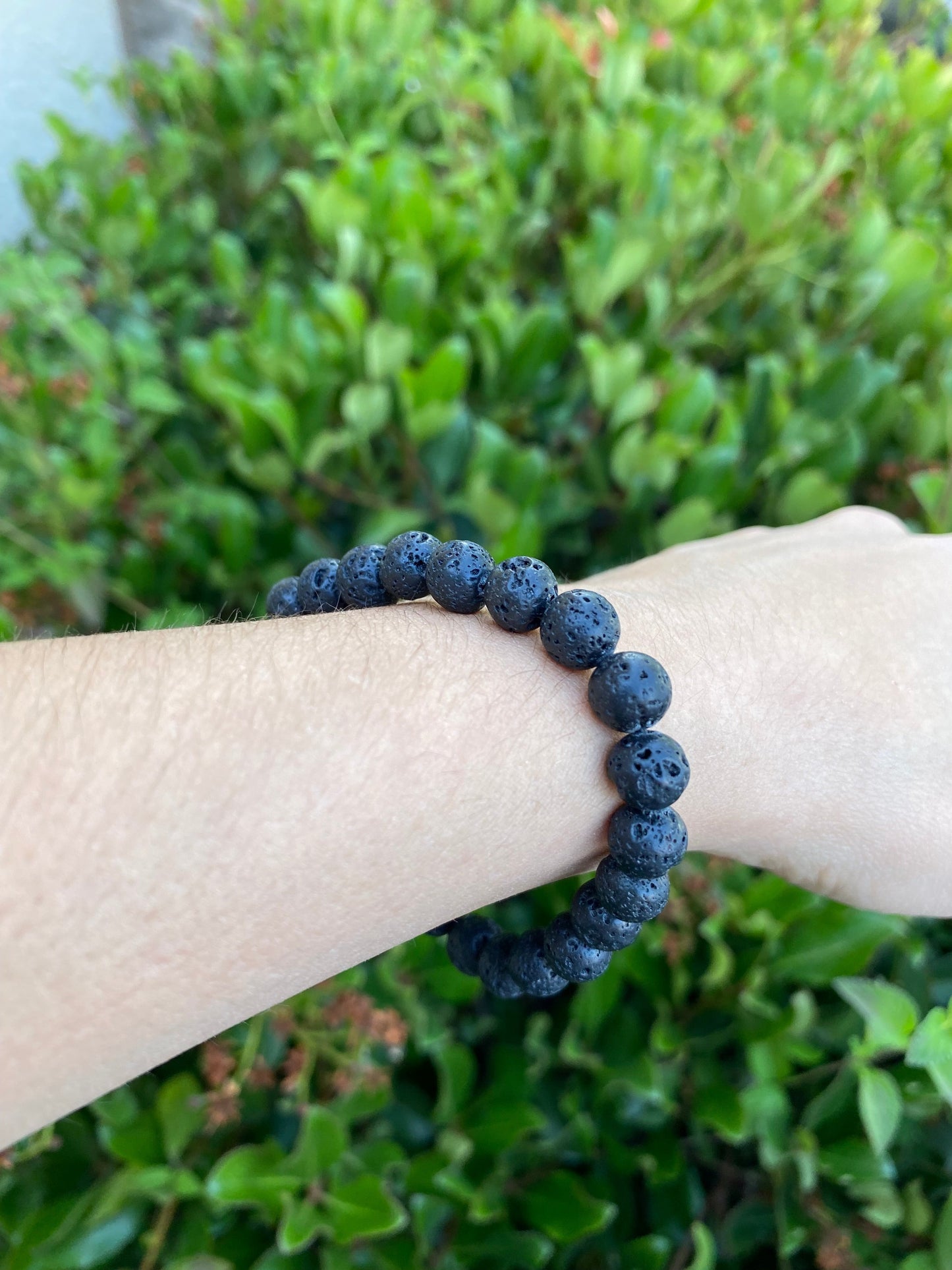 BLACK LAVA STONE BRACELET