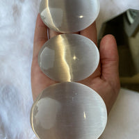 SELENITE PALM STONE