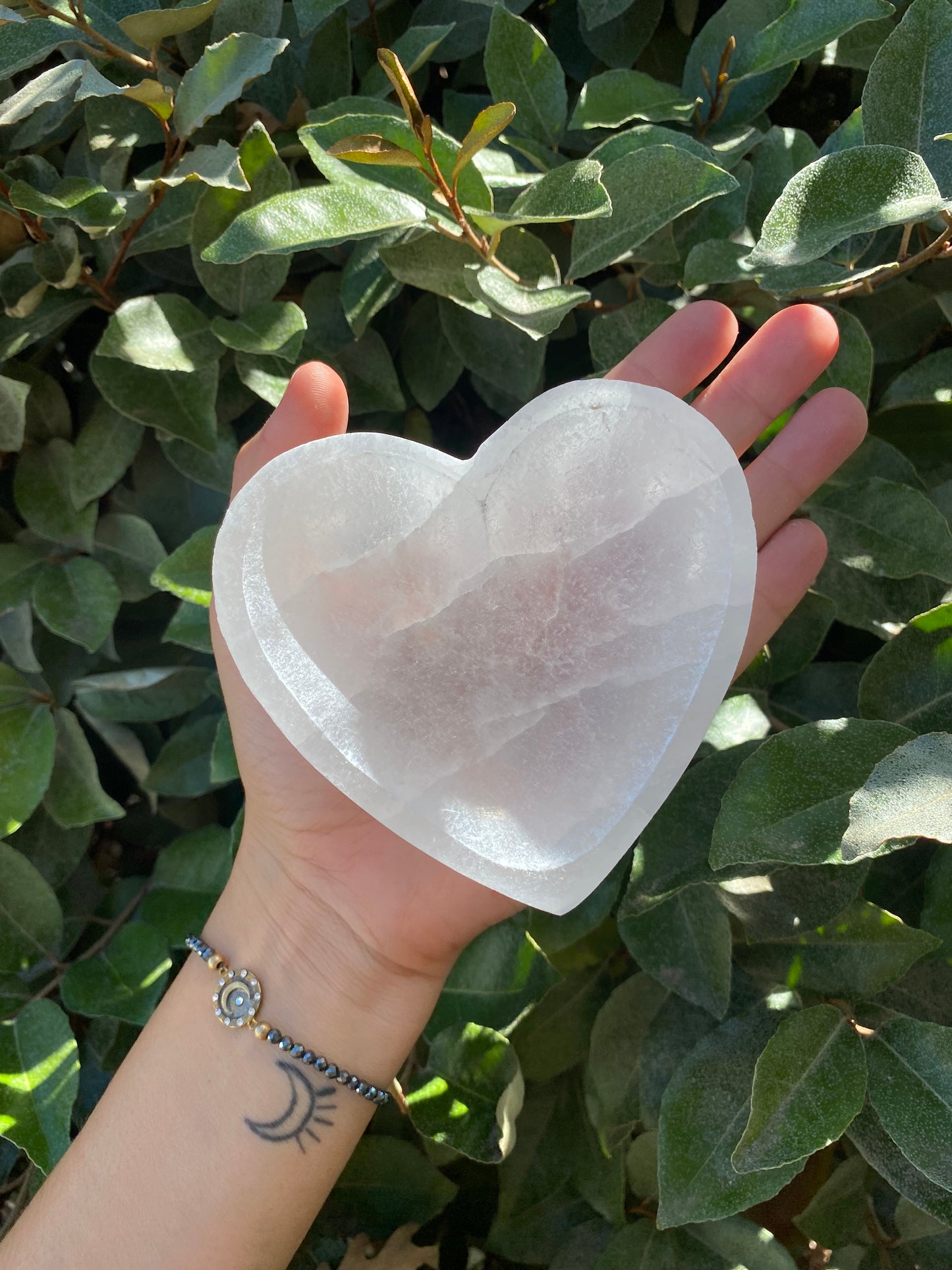 SELENITE CRYSTAL HEART BOWL