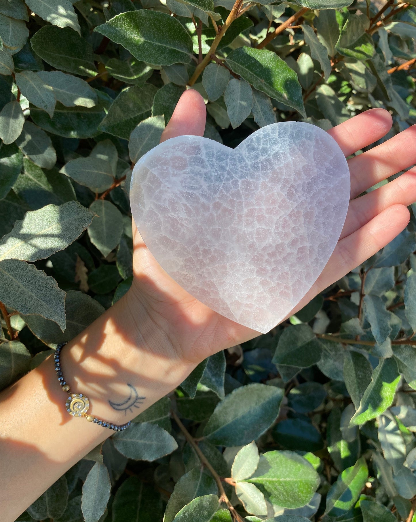 SELENITE HEART CHARGING PLATE