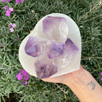 AMETHYST RAW CUT TOP POLISHED POINTS