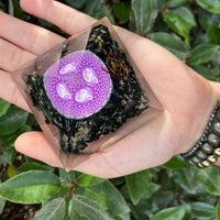 BLACK TOURMALINE OM SIGN ORGONITE PYRAMID