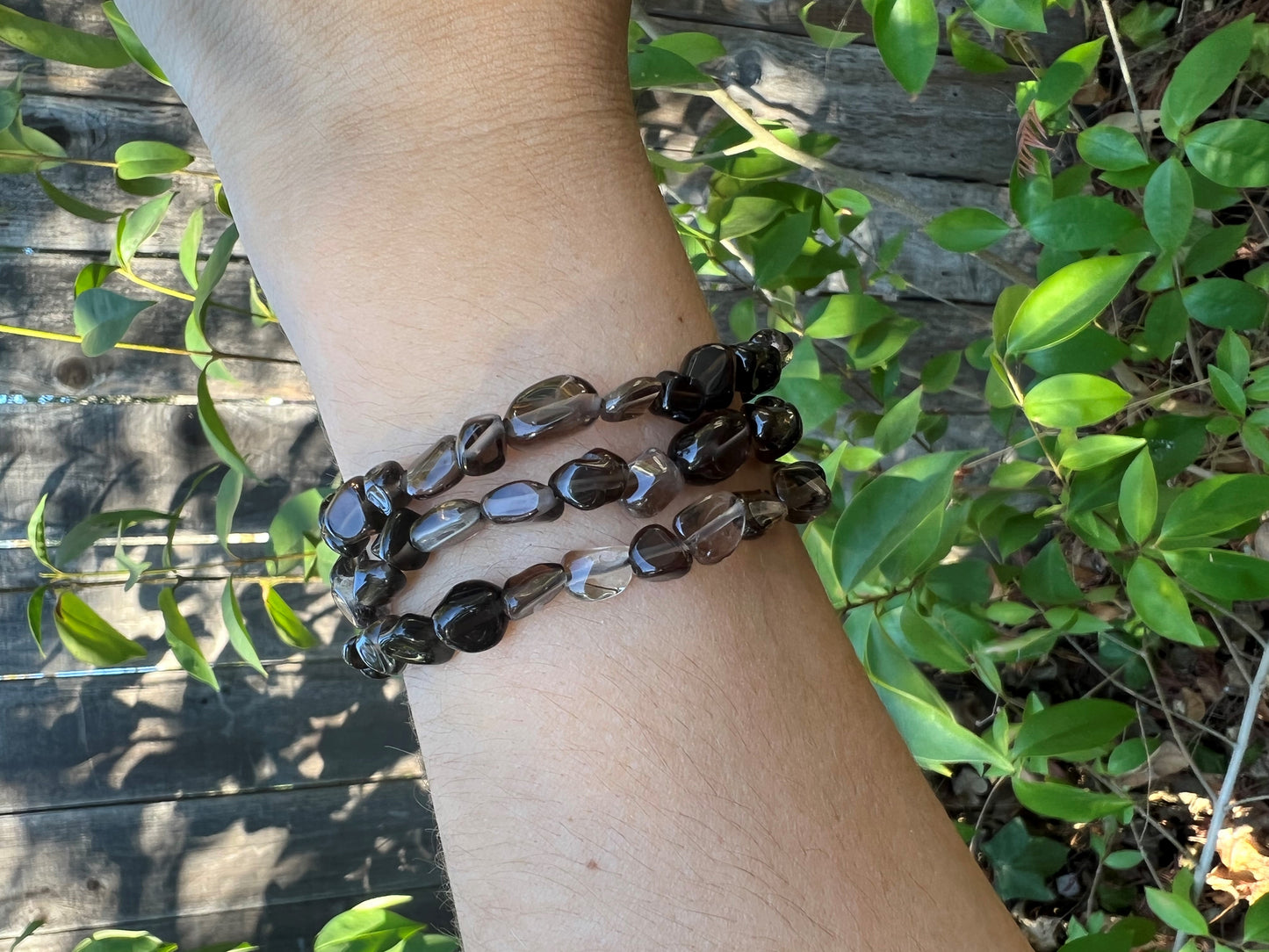 SMOKY QUARTZ NUGGET BRACELET