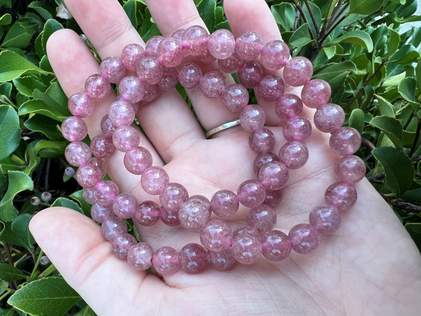 STRAWBERRY QUARTZ BRACELET