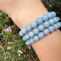 ANGELITE BRACELET 8MM