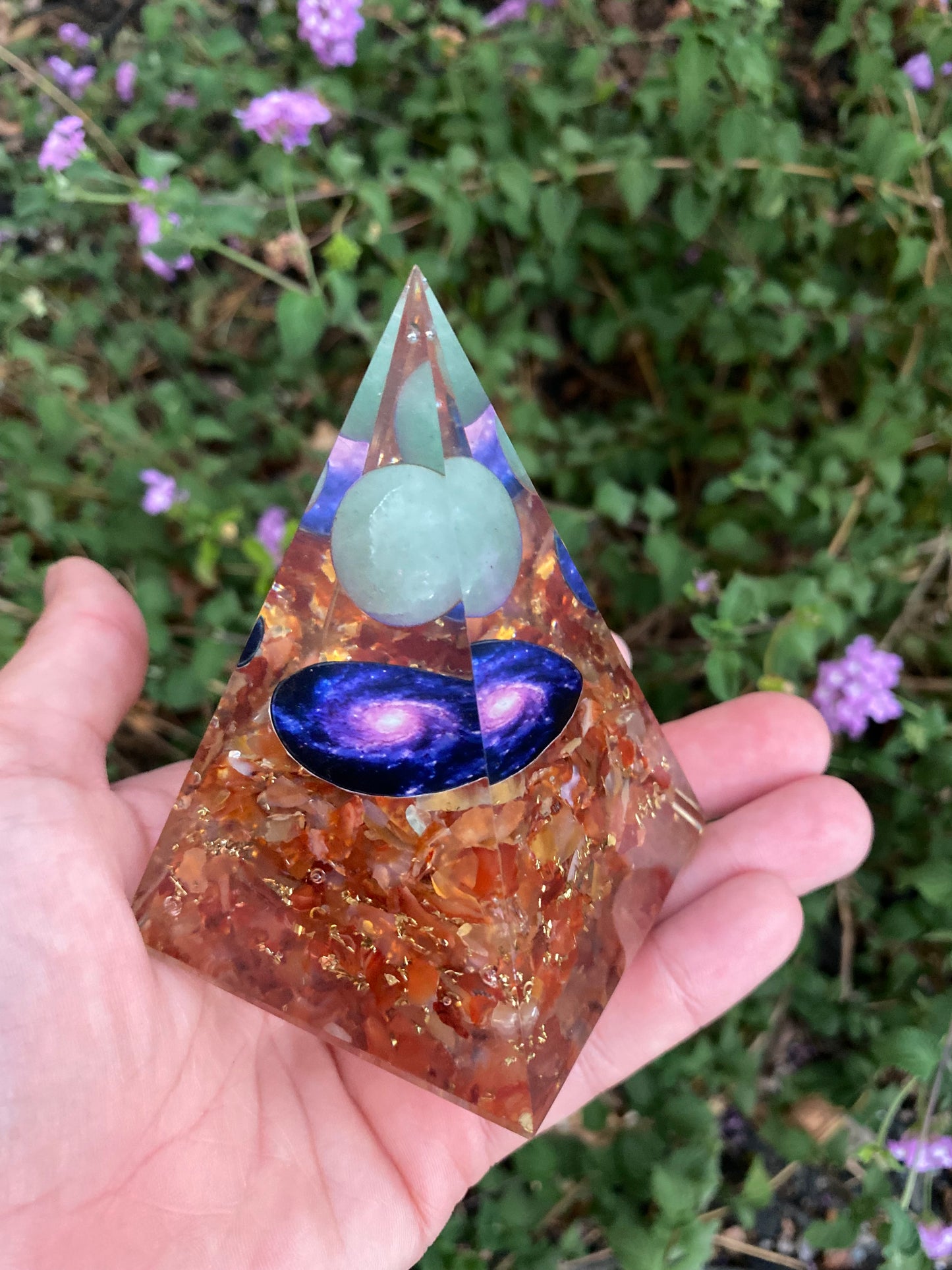 CARNELIAN AGATE ASTRONOMY ORGONITE