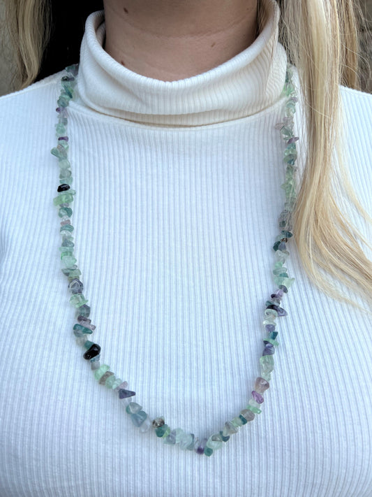 FLUORITE CHIP NECKLACE