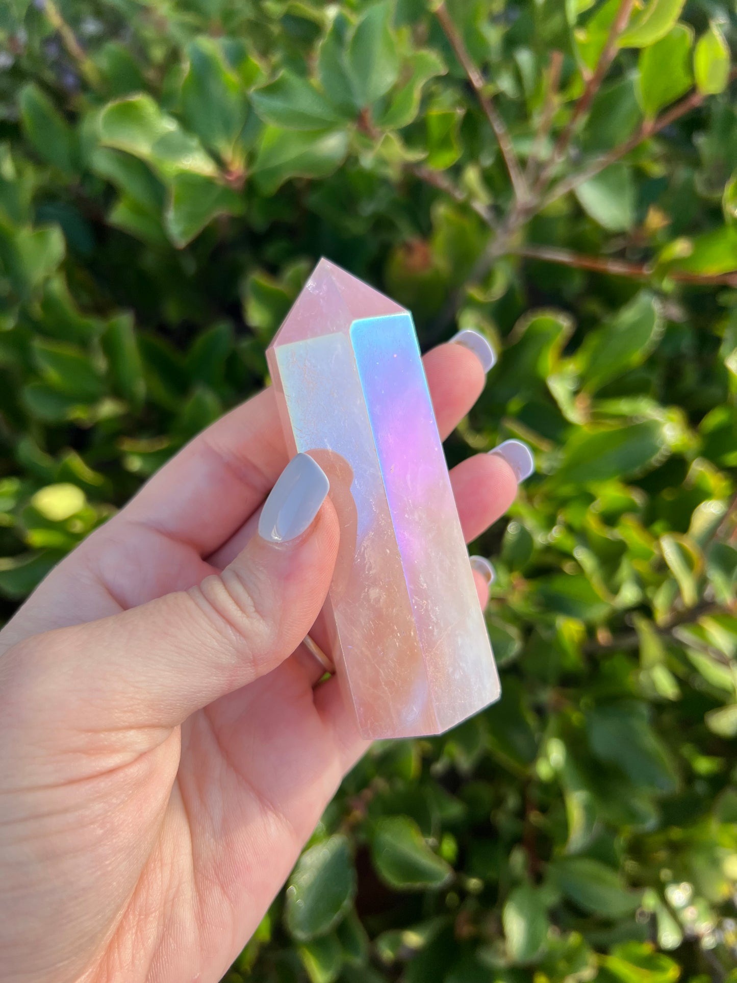 ANGEL AURA ROSE QUARTZ TOWER