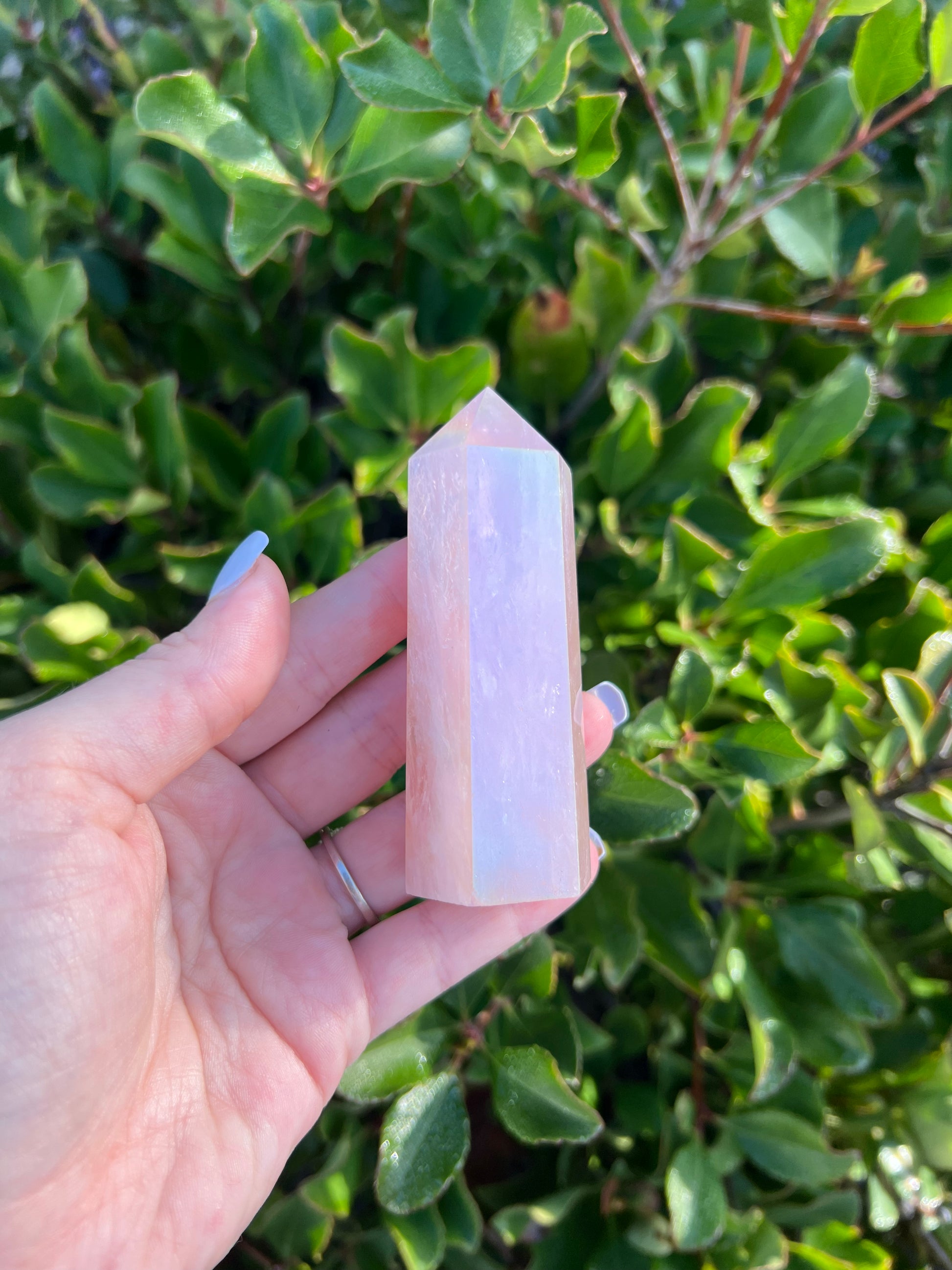 ANGEL AURA ROSE QUARTZ TOWER