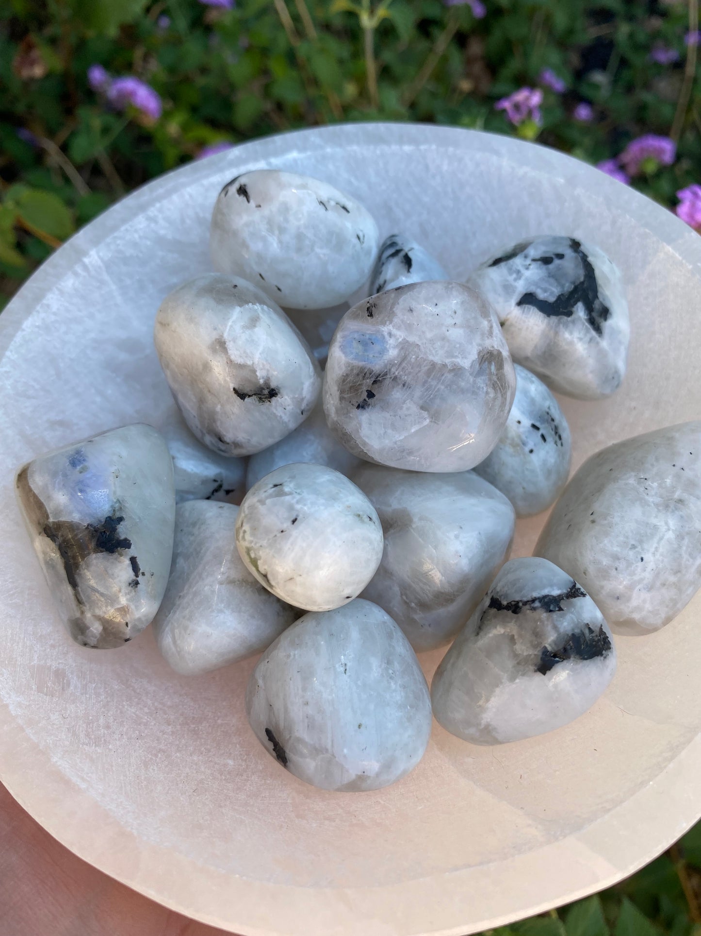 RAINBOW MOONSTONE TUMBLED STONE