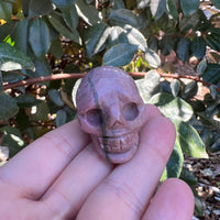 RHODONITE SKULL