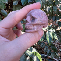 RHODONITE SKULL