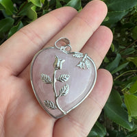 ROSE QUARTZ HEART PENDANT
