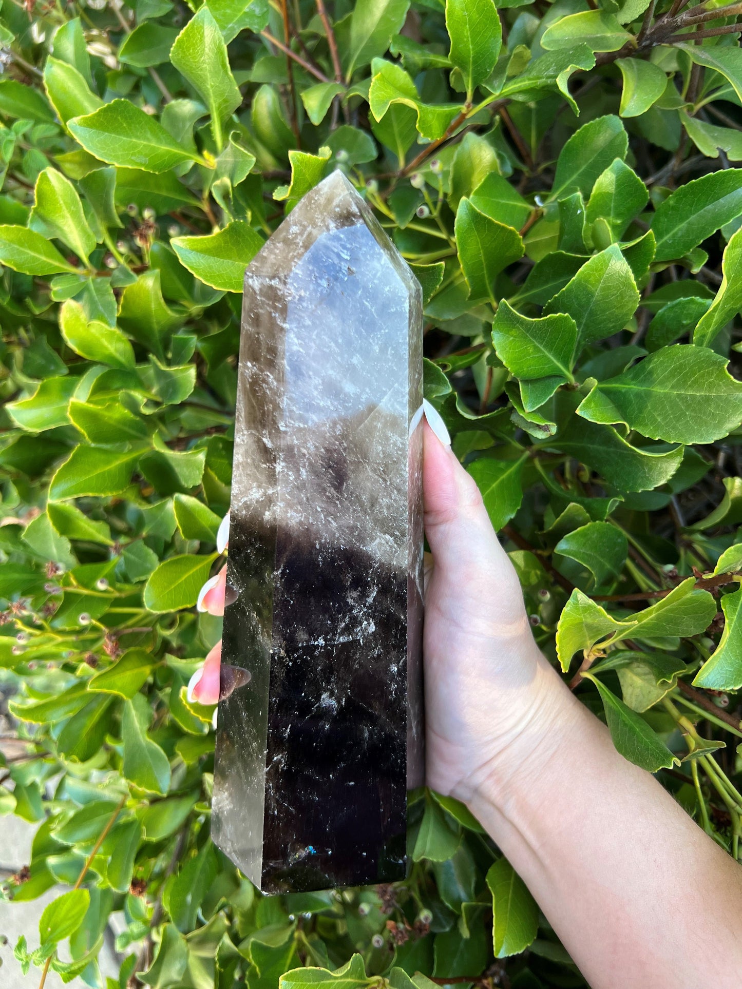 SMOKY QUARTZ TOWER LARGE